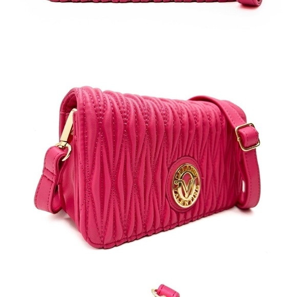 Valentino Orlandi Handbags - Valentino Orlandi NWT Pink Vegan Leather Crossbody